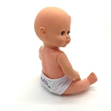 Baby Doll Diapers for Pretend Play | 6 Pack White Diapers