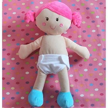 Baby Doll Diapers for Pretend Play | 6 Pack White Diapers