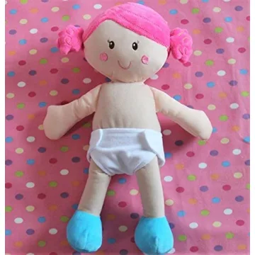 Baby Doll Diapers for Pretend Play | 6 Pack White Diapers