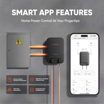 Jackery Solar Generator 5000 Plus Portable Power Station with 2x 500W Solar Panels and Smart Transfer Switch, 5040Wh Power Station, 7200W AC Output Solar Generator for Home Use, Emergency Backup