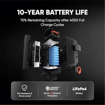 Jackery Solar Generator 5000 Plus Portable Power Station with 2x 500W Solar Panels and Smart Transfer Switch, 5040Wh Power Station, 7200W AC Output Solar Generator for Home Use, Emergency Backup