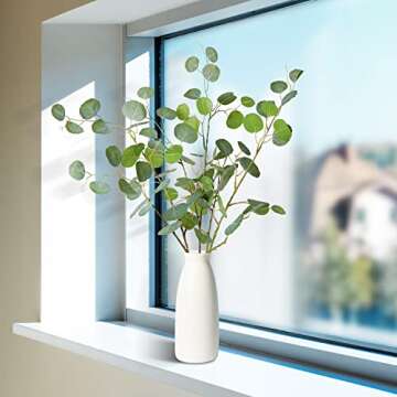 Melorca&Guilla Faux Eucalyptus Stems for Home Decor