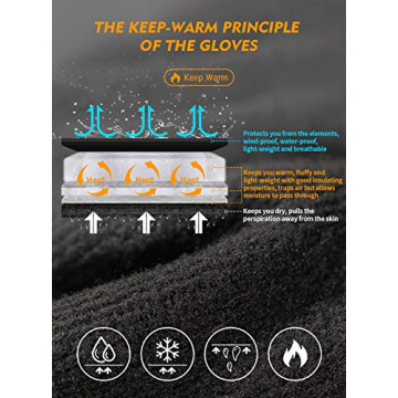 TRENDOUX Winter Gloves for Men Women - 3M Thinsulate, Touch Screen