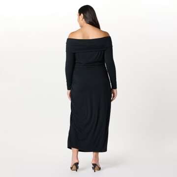 Chic Drop Stevie Off The Shoulder Maxi Dress - Black