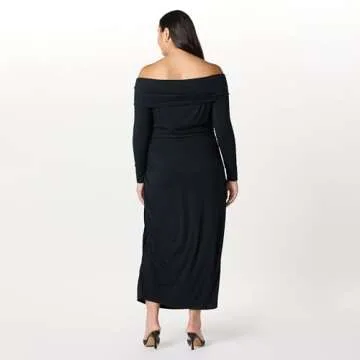 Chic Drop Stevie Off The Shoulder Maxi Dress - Black