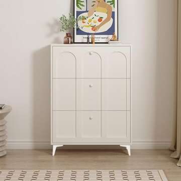 Zisen Bilen Shoe Organizer Slim Cabinet for Small Spaces