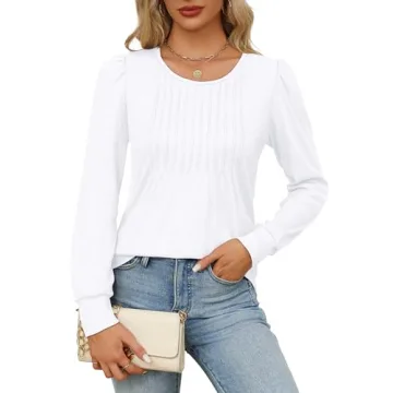 OFEEFAN Women's Dressy Casual Blouses for Fall