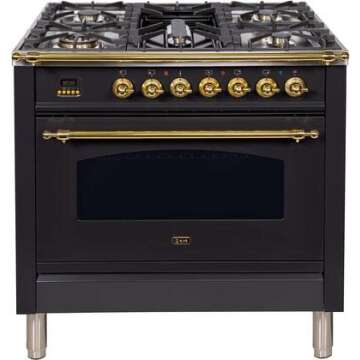 Ilve Nostalgie 36" Dual Fuel Range with Griddle