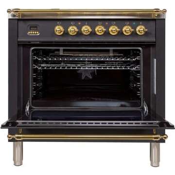 Ilve Nostalgie 36" Dual Fuel Range with Griddle