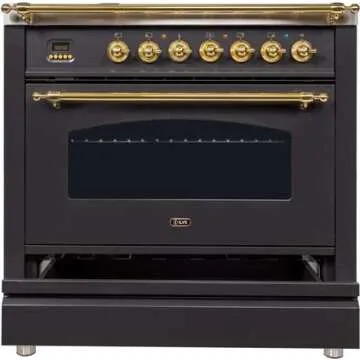 Ilve Nostalgie 36" Dual Fuel Range with Griddle
