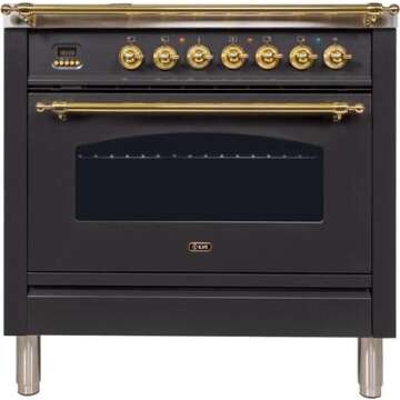 Ilve Nostalgie 36" Dual Fuel Range with Griddle