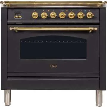 Ilve Nostalgie 36" Dual Fuel Range with Griddle