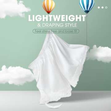 MANCYFIT Culottes for Women Pettipants Slips Satin Bloomers Under Shorts for Dresses Lace Hem 4" Inseam White Large