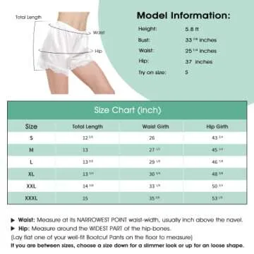 MANCYFIT Satin Under Shorts for Dresses with Lace Hem