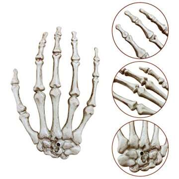 Realistic Halloween Skeleton Hands for Decorations