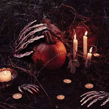 Realistic Halloween Skeleton Hands for Decorations