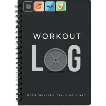 Daily Fitness Tracker & Goal Setting Workout Planner (A5, Charcoal)