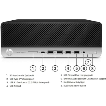 HP EliteDesk 705 G4 SFF Computer 16GB RAM 512GB SSD