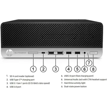 HP EliteDesk 705 G4 SFF Computer 16GB RAM 512GB SSD