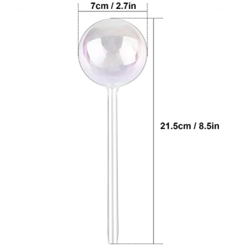 Elegant Self-Watering Glass Bulbs for Easy Plant Care