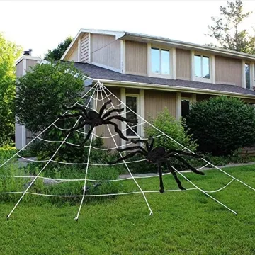 UMEELR 200In Spider Web with Giant Realistic Spiders