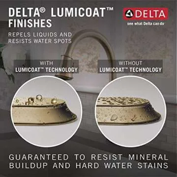 Delta Emmeline Gold Bar Faucet with Pull Down Sprayer