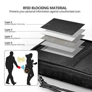 RFID Family Passport Wallet Holder Waterproof, Travel Document Organizer Credit Card Clutch Bag for Men Women