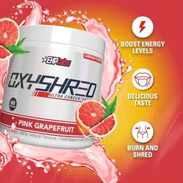 EHP Labs OxyShred Pre Workout - Pink Grapefruit Energy Boost