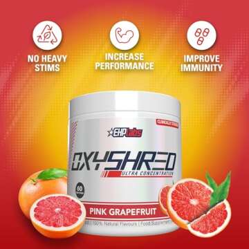 EHP Labs OxyShred Pre Workout - Pink Grapefruit Energy Boost