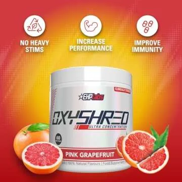 EHP Labs OxyShred Pre Workout - Pink Grapefruit Energy Boost