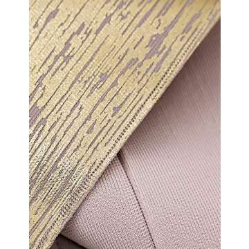 meilun Women's Celebrity Bandage Bodycon Dress Strap Party Pencil Dress (M, Gold)