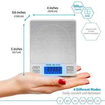Smart Weigh Digital Pro 500g Pocket Scale - Accurate & Compact