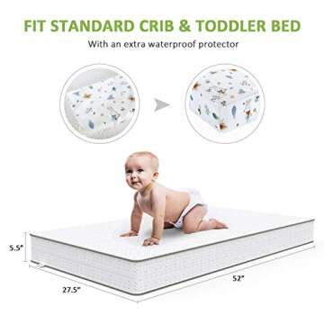 Dourxi Crib Mattress: Dual Comfort for Infants & Toddlers