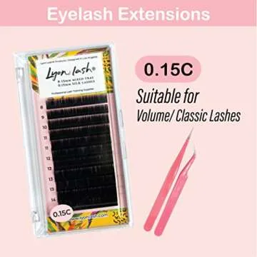 Lyon Lash Eyelash Extension Supplies 4x100 Packs - 100 Pairs Under Eye Gel Pads | 100 Disposable Mascara Brushes Wands | 100 Micro Applicators Brush | 100 Glue Ring Holder | 2 Medical Tapes