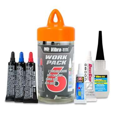 Vibra-TITE 27007 Work Pack: Ultimate Set of Thread Lockers, Adhesives & Lubricants