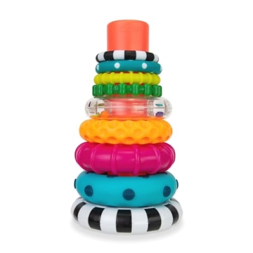 Sassy Stacks Stacking Ring Toy for Kids 6+ Months