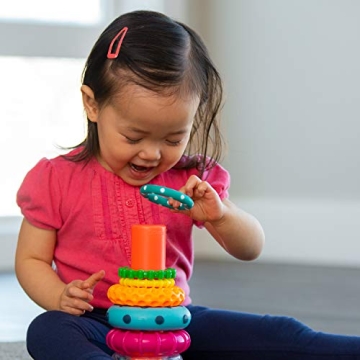 Sassy Stacks Stacking Ring Toy for Kids 6+ Months