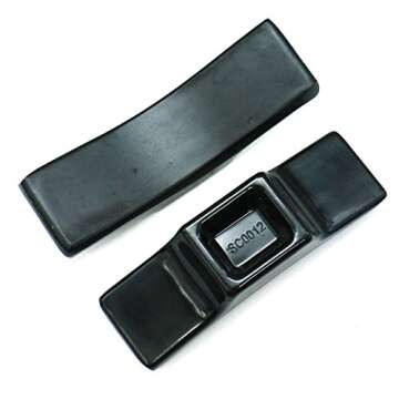 Pomeat Set of 8 Black Porcelain Knife Rests Chopstick Rest set