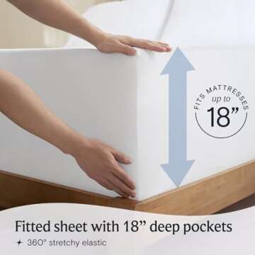 LuxClub Eco-Friendly Twin Sheet Set Silky Soft 3 PC