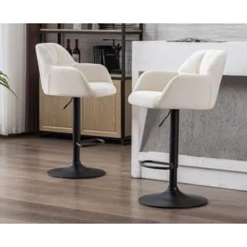 Stylish EALSON Modern Swivel Bar Stools Set of 2