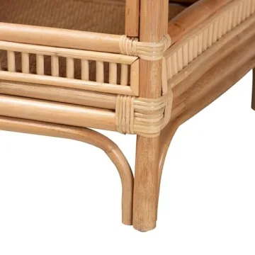 Stylish Lombok Natural Rattan Coffee Table - Unique 2-Tier Design