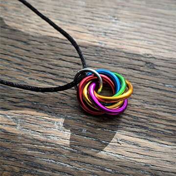 Möbii Necklaces Multi-Color Fidget Jewelry Pendants