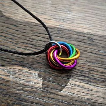 Möbii Necklaces Multi-Color Fidget Jewelry Pendants