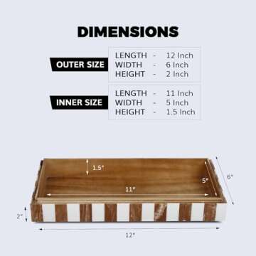 Handicrafts Home Handmade Chevron Pattern Decorative Box - Storage Organizer, Decor Centrepiece, Mem...