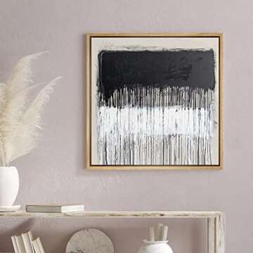 SIGNWIN Framed Canvas Print Modern Abstract Art 16x16