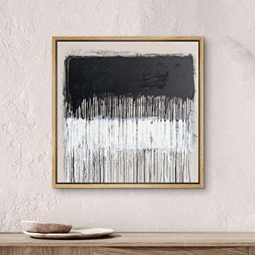 SIGNWIN Framed Canvas Print Modern Abstract Art 16x16