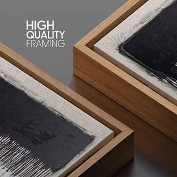 SIGNWIN Framed Canvas Print Modern Abstract Art 16x16