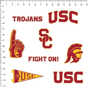 University of Southern California 8ct Vinyl Stickers - Durable, Vibrant, Perfect for All Occasions