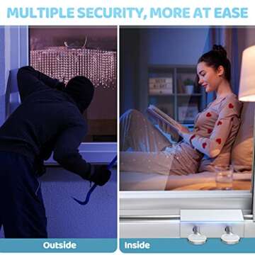 High-Security Sliding Window Locks - 10 Set for Home Safety
