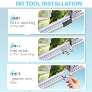 High-Security Sliding Window Locks - 10 Set for Home Safety